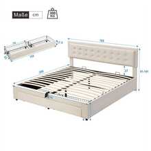 Bed Frames - Beige + Velvet + 180cm*200cm - View 6