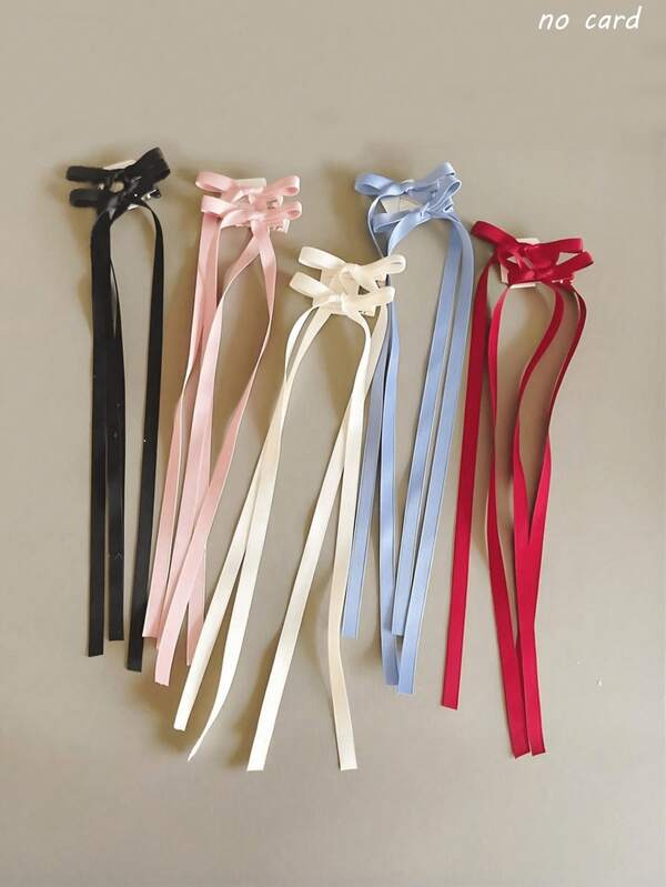 10 Piezas Pinza de Pelo con Lazo Largo. Elegante, estiloso y lindo, estos clips compactos y portátiles son un accesorio de moda para el cabello de las mujeres y un regalo perfecto. Simple pero elegante. Navidad., Accesorios para la cabeza, Accesorios para el cabello para mujeres