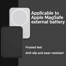 1pc MagSafe Battery Protective Case Compatible With Apple Power Bank, Wireless Charging Protective Shell | TPU Soft Gel Polished Craftsmanship . External Battery Pack Compatible | 360° Anti-Slip Refined Touch Phone Case - Multicolor - View 5