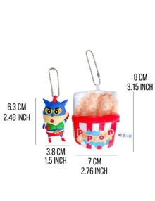 Mặt dây chuyền Crayon Shinchan Food Nook Series, kiểu Superman Shinchan, điểm nhấn là xô bỏng ngô sọc đỏ trắng, dây chuyền kim loại, được chế tác tỉ mỉ cho cảm giác thoải mái khi chạm vào, họa tiết sống động và dễ thương, mang đến vẻ vui tươi và năng động, hoàn hảo để gắn vào chìa khóa, túi xách, trang trí bàn làm việc, phụ kiện xe hơi để tô điểm thêm cho đồ dùng của bạn, thích hợp cho người sưu tầm, học sinh, thanh thiếu niên, sinh nhật, Giáng sinh và Ngày Valentine. - Đồ ăn của Shin-chan tại nhà - Xem 10