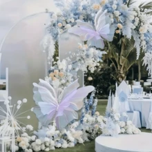 1pc 50cm Silk Artificial Butterfly, Suitable For Wedding Decoration, Bride, Room, Home, Garden, Bedroom, And Wedding Reception - Multicolor - View 3