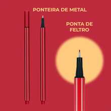 Kit Of 24 Fine Point 0.5 Colored Pens In A Case - Line Fine - Smooth Writing - Stabilo Type - Ideal For Studying - Bullet Journaling - 豐富多彩的 - 查看 5