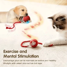 360 Degree Rolling Smart Cat Toy Ball, Self-Moving Rechargeable Motion Toy To Encourage Healthy Activity For Indoor Cats - Multicolor - View 6