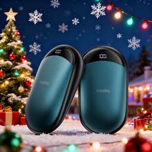 coldSky Hand Warmers Rechargeable 2 Packs Magnetic Electric Hand Warmer With Digital Display, Portable Pocket Hand Warmer, For Men Women, Outdoors, Games, Camping, Hunting Christmas Gifts,Hand Warmers,Gifts For Men,Stocking Stuffers,Hand Warmers Rechargeable Insulation,Galentines,Puppy,Carnival,Party Decorations