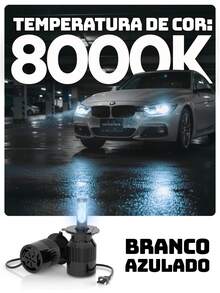Par Lâmpadas De Led Para Carro H7 H4 H1 H3 H11 H27 8000k Code Tech One Farol De Carro Acessórios Para Carro - H4 - Visão 2