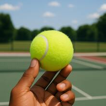 Kit Of 6 Tennis Balls, Training Ball, Beach Tennis Toy, Dog, Clay Court, Professional Beach Tennis - A - 查看 2