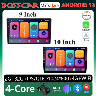 2G 32G Car Play Android Radio Multimedia 7 9 10 Inch CarPlay Android Auto 2 Din Radio Stereo Receiver Player 2DIN GPS 4 Core