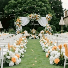Wedding Arch Backdrop Stand Square 6.6FTx6.6FT Gold Metal Balloon Arch Stand Garden Arbor Backdrop Frame For Wedding Birthday Party BabyShower Photo Booth Background Decoration - 低款 - 查看 7