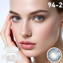 Christmas Green Contact Lenses, Cat-Shaped Contact Lens Case, Moisturizing Type, Suitable For Christmas Use, Single-Use For One Year, Can Be Worn Daily, Is A Selected Christmas Gift, A Prop For Creating A Christmas Atmosphere, Suitable For Makeup Parties, Birthdays And Holiday Gifts. - 彩色 - 查看 5