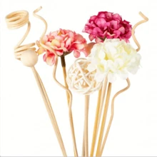 10pcs Pink Hydrangea Rattan Ball Aromatherapy Stick Rattan Room Decoration Gifts Birthday Graduation
