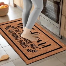 1 pièce Décoration de maison, tapis imprimé avec motif amusant, tapis en fausse laine - Hautement absorbant, facile à nettoyer, convient pour la décoration de la maison, la ferme, l'entrée, l'intérieur, la chambre, la cuisine, la salle à manger, le petit bureau/bureau à domicile, l'évier, la buanderie, le tapis, le tapis de cuisine, le tapis antidérapant - Multicolore - Voir 5