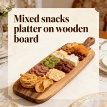 1/2pcs Extra Large Rectangular Wooden Cutting Board, Multipurpose For Cheese/Meat/Fish/Bread/Fruits & Vegetables - Easy Clean Surface, Butcher Block, Chopping Board, Chef's Board, Great Gift Idea, Kitchen Accessory - Brown - View 8
