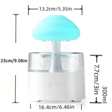 Rain Cloud Aroma Essential Oil Diffuser, Zen Master Diffuser, Rain Cloud Night Light, Mushroom Lamp Diffuser, Mini Humidifier, Desk Fountain, Bedside Sleep Relaxation, Water Drop Sound