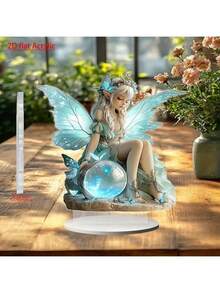 1 buah Standee Akrilik Peri dengan Nuansa Menarik, Stand Pajangan Karakter Lucu, Sempurna untuk Dekorasi Rumah, Penataan Ruangan, Merchandise Anime, Dekorasi Meja, atau sebagai Hadiah untuk Anak Perempuan - MultiWarna - View 5