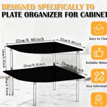 2-Tier Acrylic Corner Spice Rack, Transparent Acrylic Material + Removable Shelves, Easy To Store Condiment Bottles/Utensils, Suitable For Kitchen Cabinet/Countertop, Easy To Clean And Assemble, Fit For Kitchen And Dining Room