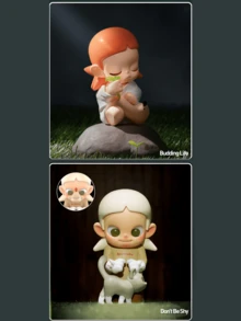 Zsiga "Let It Be" Series Collectible Figure - Puppy Costume Design, Artistic Cartoon Decor, Cute Anime Toy, Suitable For Collectors And Teenagers, Perfect Home/Desktop Display Gift - Multicolor - View 10