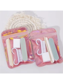 1/8 Pack Mini Nagelfeile & Orangenholz Nagelhautschiebestab Set, doppelseitige Nagelfeile, Holzschere, Reinigungswerkzeuge, Nagelknipser, Nagelbürste, Schmuckherstellung Polier- und Poliermittel - Verschiedenfarbig - Übersicht 7