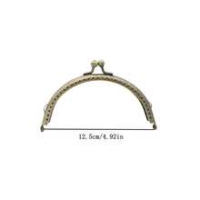 1pc 8.5cm/10.5cm/12.5cm/15cm/20cm Semi-Circle Wallet Frame, Silver - Bronze - View 4