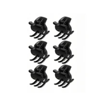 6pcs/Set Multicolor Mini Hair Clips, Suitable For Women's Daily Wear, Minimalist And Versatile,Travel,Birthday - Black - View 1