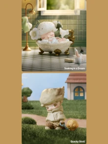 Figura coleccionable de la serie "Si hoy fuera el 8vo día de la semana (El día perdido)" de POP MART DIMOO - Diseño de decoración del hogar cálida, lindo adorno de escritorio, adorable juguete de anime, adecuado para coleccionistas y adolescentes, regalo perfecto para exhibición en el hogar/oficina - Multicolor - Ver 9