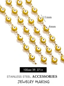 100厘米/39.37英寸不锈钢链油滴恶魔眼手工项链手链脚链DIY配件 - 項鍊 - 查看 10