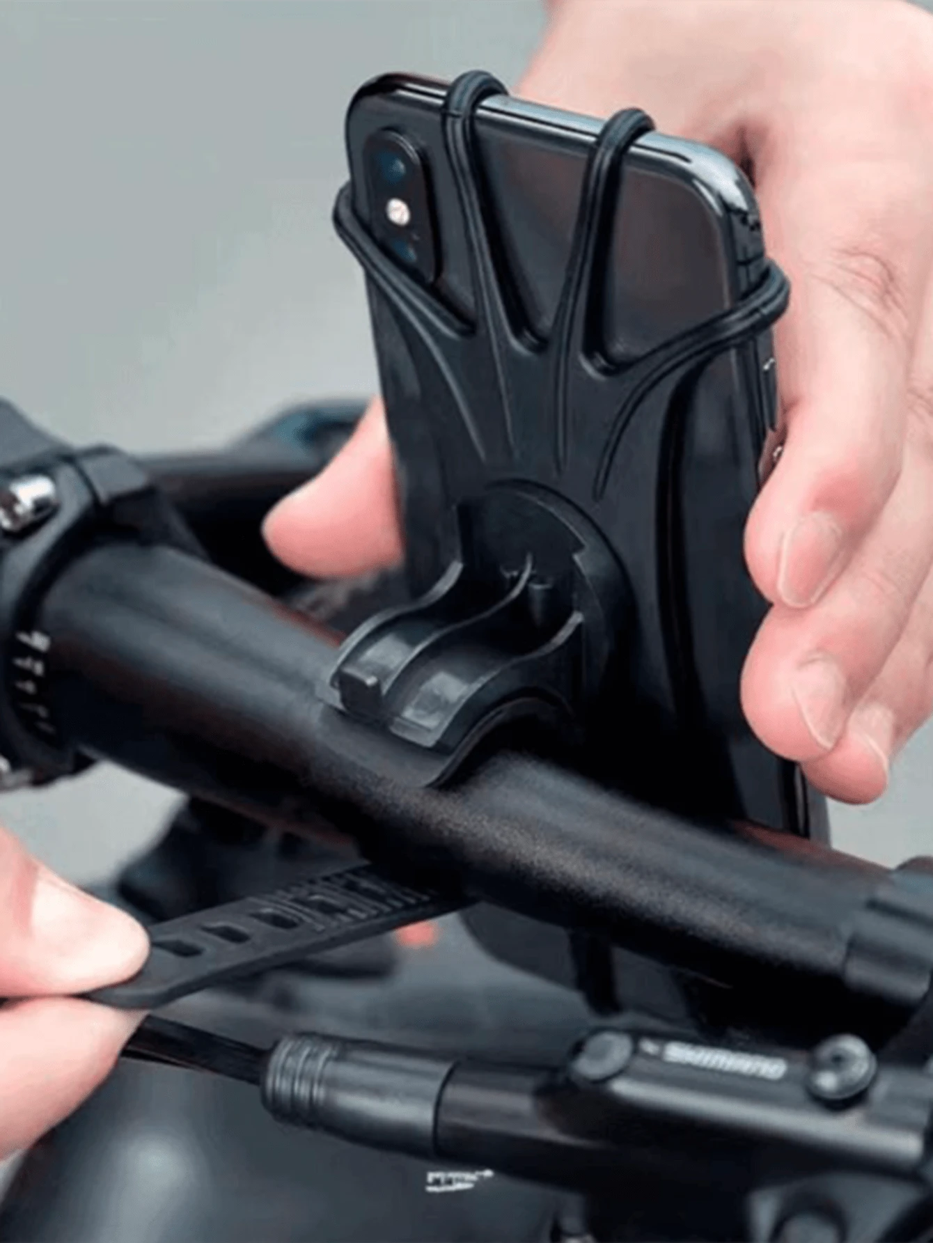 1PC Bicycle Silicone Phone Holder 360 Degree Rotatable For Mountain Bike Phone Holders Mountain Bike Accessories Cycling Accessories - Black - View 1