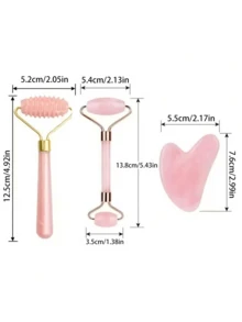 3PCS Resin Facial Massager Massage Roller For Face Body Neck Eyes Guasha Scraping Board Anti-Wrinkle Beauty Skin Care Tools