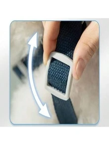 牛仔布狗背带牵引绳套装，星形图案，适合中小型犬，牛仔夹克套装，适合贵宾犬、柯基犬、幼犬宠物用品 - 藍色 - 查看 8