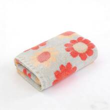 波西米亚花卉图案面巾，超柔软快干，吸水性强，不含化学物质，适合所有皮肤类型，家庭和浴室使用