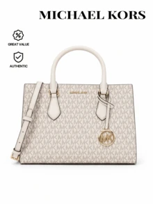 Michael Kors Sheila Medium Logo Satchel LT CRM MULTI - LT CRM MULTI - 查看 1