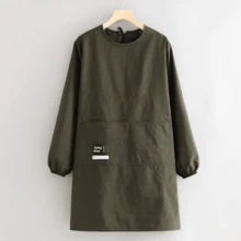 Áo tạp dề chống dầu mỡ mới năm 2025, tạp dề dài tay, quần áo động nấu nướng dùng trong nhà bếp và gia đình. - Nhiều màu - Xem 1