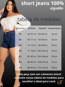 Short Jeans Feminino Cintura Alta – Barra Desfiada, 100% Algodão, Modela e Levanta o Bumbum - AZUL ESCURO - Visão 3