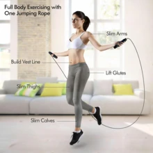1 Pc Blue Professional Unweighted Speed Skipping Rope - Steel Ball Bearing Anti-Whip Jump Rope With Adjustable Length & Foam Handles For Cardio, HIIT, Home Workouts, Weight Loss & Fitness Training | Exercise Equipment For Adults, Men & Women - Xanh dương - Không trọng lượng - Xem 6