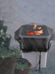 Regenfass-Netzabdeckung, Regenfass-Filternetze, verstellbare Kordel-Regenfass-Netze, Outdoor-Garten-Regenfass-Zubehör-Filternetze, um Moskitos, Blätter und andere Verschmutzungen am Eintritt in das Fass zu hindern - Outdoor-Garten, Pavillon, Terrasse, Veranda-Zubehör (Fass nicht enthalten) - Verschiedenfarbig - Übersicht 7