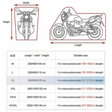 1 pieza Cubierta para bicicleta o motocicleta, cubierta para bicicleta eléctrica con orificios para candado y bolsa de almacenamiento, cubierta impermeable para bicicleta de montaña para exteriores, con tiras reflectantes de nocturna y banda elástica fija, para 1-3 bicicletas, material de tela Oxford 210d gruesa y duradera, a prueba de lluvia, sol, polvo y viento, protección UV, cubierta de almacenamiento adecuada para bicicleta de carretera, bicicleta de montaña, bicicleta crucero de playa, vehículo recreativo, bicicleta híbrida, bicicleta de engranaje fijo y BMX - Negro - Ver 13