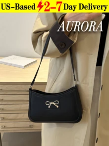 Elegant Bow - Decorated Underarm Shoulder Bag For Women, Chic & Versatile Style With Delicate Design, Cute And Practical Shoulder Bag Featuring Smooth Texture, Suitable For Daily Outings, Work Commutes And Casual Gatherings, Ideal As Valentine's Day, Thanksgiving, Halloween & Christmas Gift For Friends And Loved Ones - Nhiều màu - Xem 13