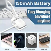 Kẹp uốn mi điện bằng chất liệu ABS, kẹp uốn mi điện gia dụng, chất liệu silicon có chức năng làm nóng bằng điện, thiết kế chống bỏng, tự động tắt thông minh. Làm nóng nhanh trong 10 giây, dễ sử dụng, 2 mức nhiệt độ, uốn mi dễ dàng, sạc USB, pin bền lâu. Sản phẩm chăm sóc mắt trang điểm hiện đại, tiện dụng, dụng cụ mỹ phẩm. - Nhiều màu - Xem 6