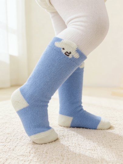 1/5 Paar süße Muster Baby/Kleinkind dicke, warme Kniestrümpfe für Herbst/Winter
