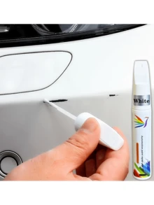 2pcs/Set Car Paint Scratch Repair Pen, Anti-Rust Paint For Scratch Removal, Universal Pearl White/Black/Red/Blue/Gray, Includes Sandpaper - Multicolor - View 10