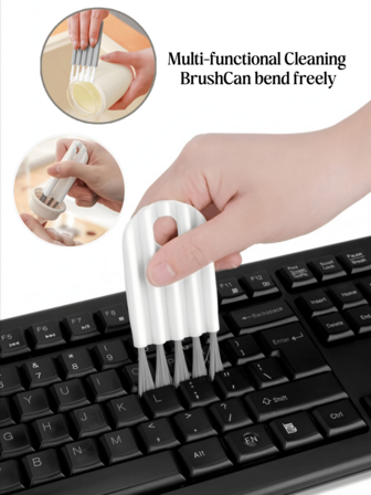 2 件键盘刷、水瓶清洁刷、杯盖刷、缝隙刷、缝隙除尘器、电脑清洁、角落除尘器和键帽清洁器、清洁用品、清洁工具