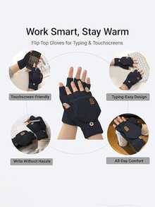 Customized Fingerless Gloves - Unisex Half Finger Gloves, Customizable Text/Name, Half Finger Knitted Touchscreen Protective Elastic Gloves, Unisex Size, Cycling Gloves, Regular Style - Multicolor - View 5