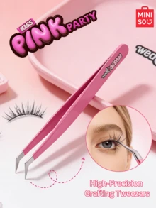 MINISO Kiss Pink Party Themed Eyelash Curler - High Precision Makes Eyelash Sticking No Longer A Problem - Red Violet - View 5