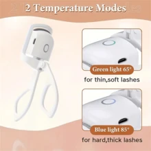 SOKANY Elektryczna zalotka do rzęs z tworzywa ABS, elektryczna zalotka do rzęs do użytku domowego, silikonowy materiał z podgrzewaniem elektrycznym, konstrukcja zapobiegająca oparzeniom, inteligentne automatyczne wyłączanie. Szybkie nagrzewanie w 10 sekund, łatwa w użyciu, 2 ustawienia temperatury, łatwe podkręcanie, ładowanie przez USB, bateria o długiej żywotności. Przenośny, nowoczesny produkt do makijażu oczu, narzędzie kosmetyczne. - Wielokolorowe - Zobacz 8