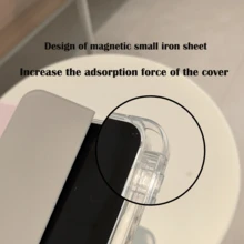 适用于 iPad A16 的保护壳，双面彩绘图案，高透明亚克力背板，带笔槽，智能支架/自动唤醒功能，也适用于 iPad 第十代保护壳 - 無色 - 查看 4