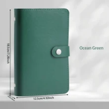A 100-Page Rectangular Banknote Storage Book, Cash Savings Book, Accounting Notebook For Saving Money, Capable Of Holding Cash And Banknotes, A Large-Capacity Cash Notebook Specially Designed For Storing Coins, Stamps And Cards. - 彩色 - 查看 5