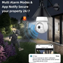 BOSSNEY 1080p WiFi Bulb Security Camera, 1080p HD WiFi Camera, 2MP Resolution, Color Night Vision, 360° Rotation, Automatic Face Tracking, Two-Way Audio, Smart Home Compatible.ICSee - White - View 10