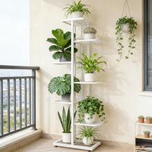 7/6/5/4 Tier Plant Stand - Home Garden Decor & Plant Storage Rack - Creative Pot Organizer Stunning Design, Perfect For Indoor/Outdoor Decor Space-Saving Indoor/Outdoor Plant Stand - Bảy lớp màu trắng - Xem 5