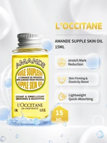 L'Occitane LOCCITANE Sweet Almond Supple Skin Oil 15ml - Sweet Almond Skin Oil 15ml - View 4