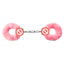 JASINCESS Toy Handcuffs Plush Toy Handcuffs Stage Costume Props Fuzzy ...