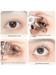 2/1pc Portable Wide Angle Curling Lash Pincer With Comb - Suitable For All Eye Shapes, Easy To Use, No Batteries Needed, Ideal For Beginners, Eyelash Curler, Eyelash Curling Tool - Multicolor - View 6